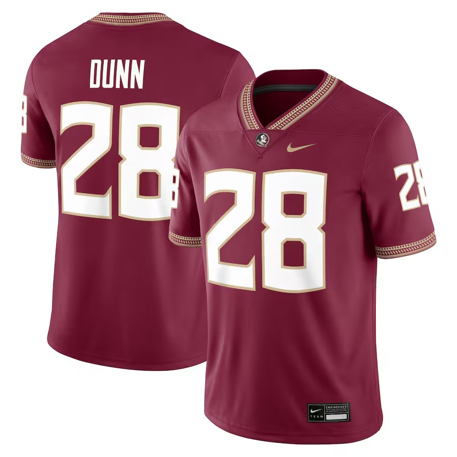 Warrick Dunn Florida State Seminoles Nike Alumni Game Jersey - Garnet - Ujersey