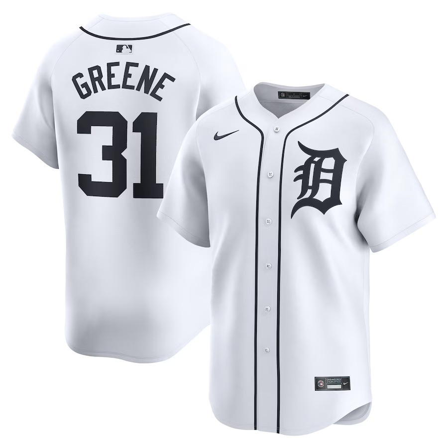 Youth Detroit Tigers Riley Greene Nike White Home Limited Player Jersey - Ujersey