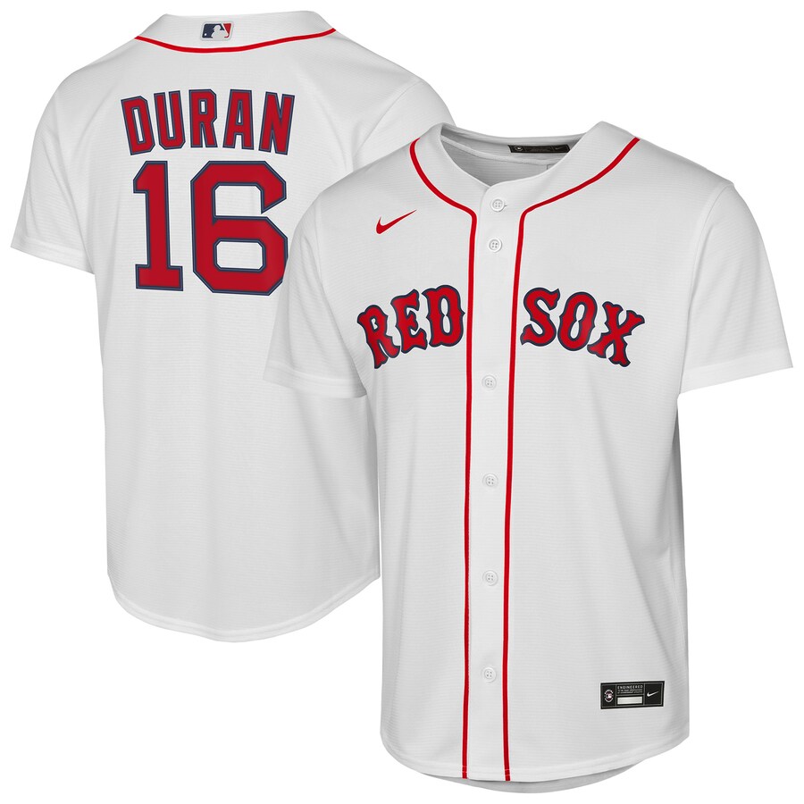 Youth Boston Red Sox Jarren Duran Nike White Home Replica Jersey - Ujersey