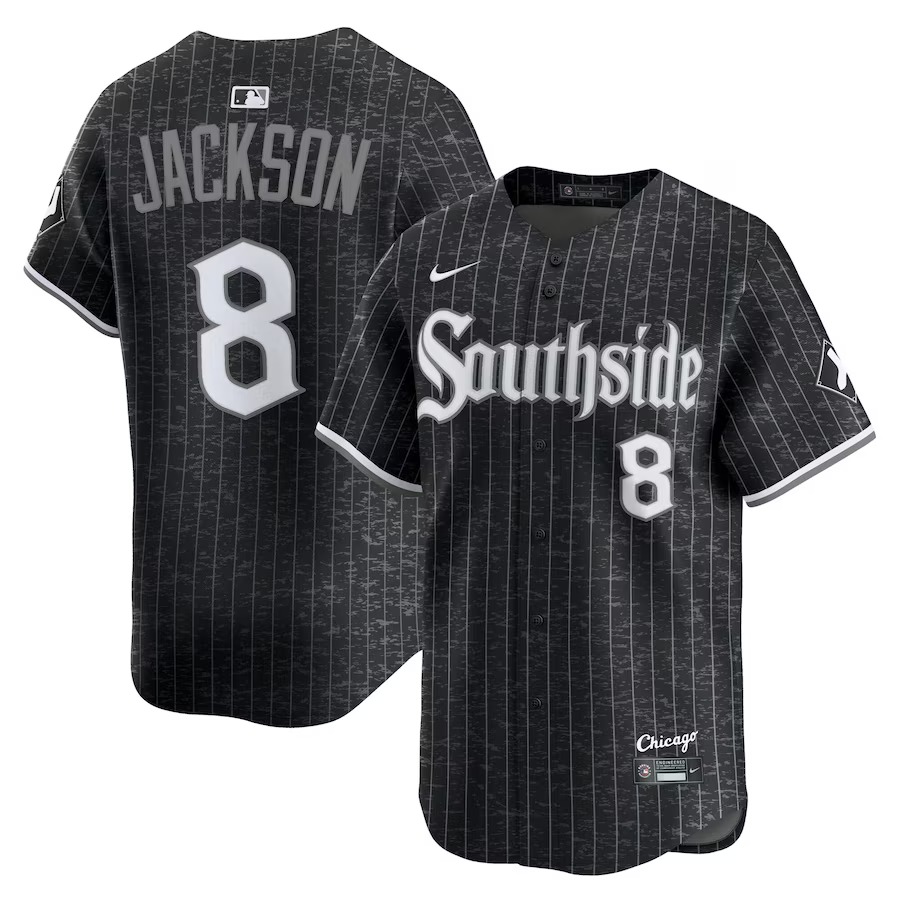 Men's Chicago White Sox Bo Jackson Nike Black City Connect Limited Player Jersey - Ujersey