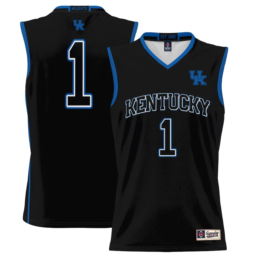 #1  Kentucky Wildcats GameDay Greats  Lightweight Basketball Jersey - Black - Ujersey