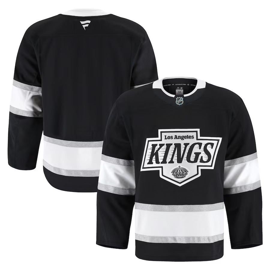 Men's Los Angeles Kings Fanatics Black Home Authentic Pro Jersey - Ujersey