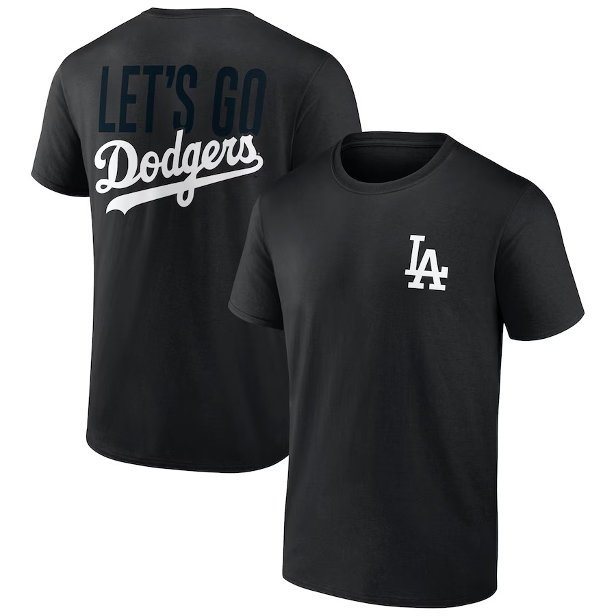 Men's Los Angeles Dodgers Black In It To Win It T-Shirt - Ujersey