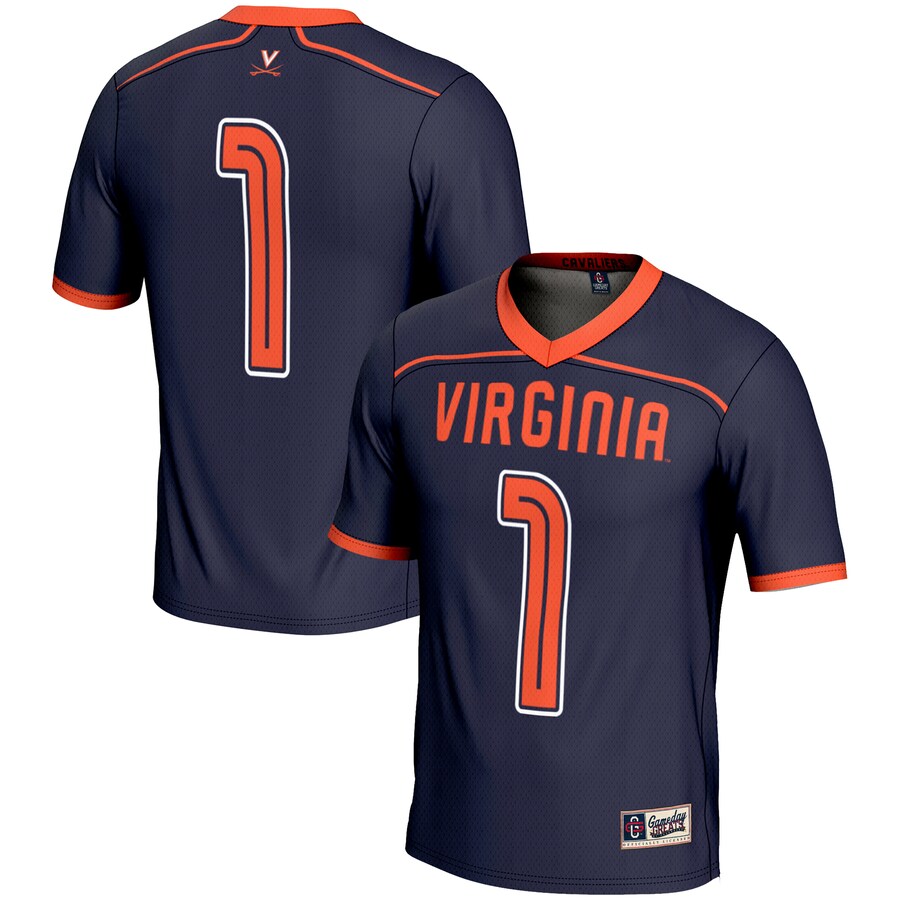 Men's GameDay Greats #1 Navy Virginia Cavaliers Lightweight Lacrosse Jersey - Ujersey