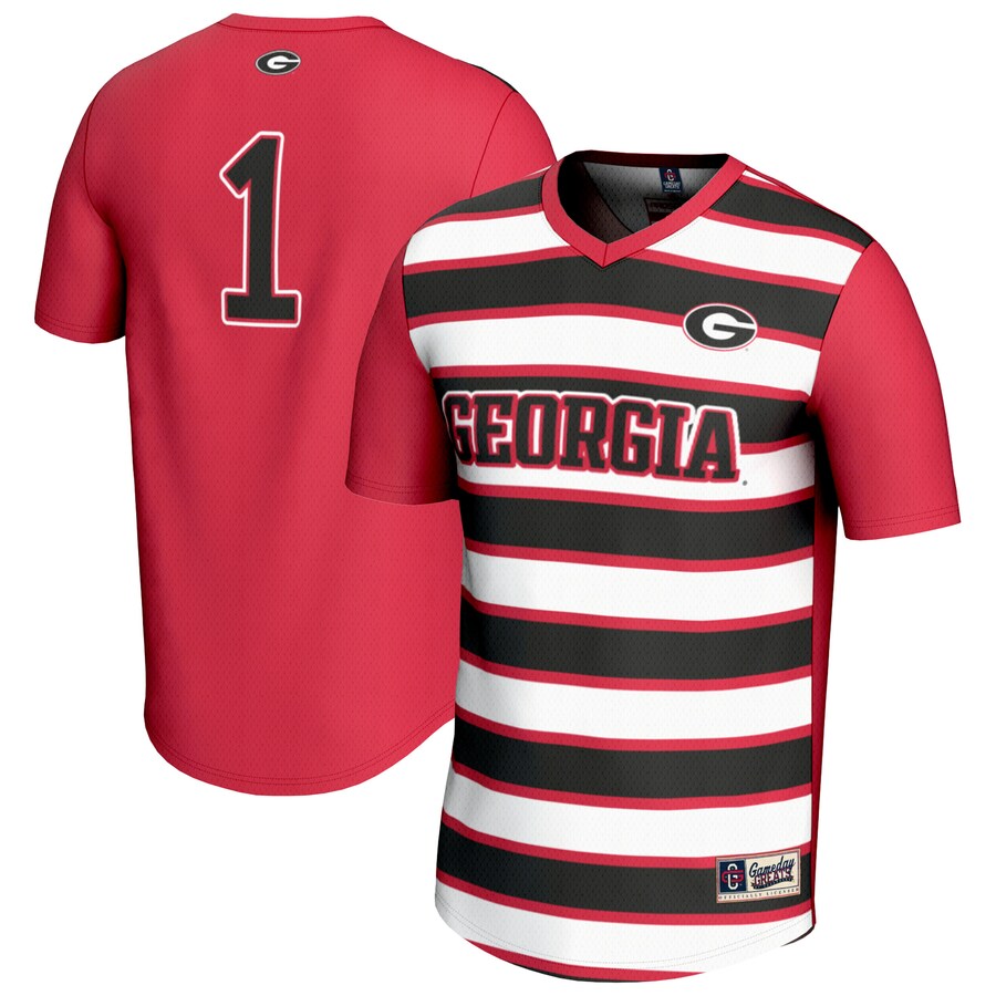 Unisex GameDay Greats #1 Red Georgia Bulldogs Lightweight Soccer Fashion Jersey - Ujersey
