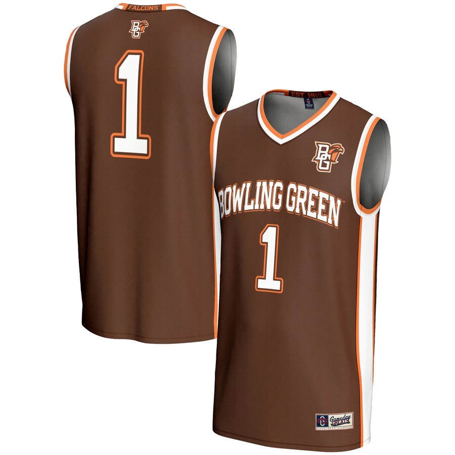 Youth GameDay Greats Brown #1 Bowling Green St. Falcons Lightweight Basketball Jersey - Ujersey