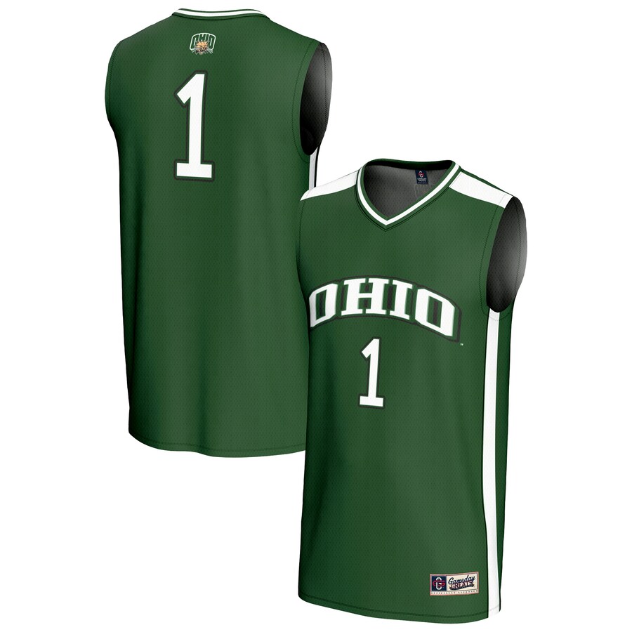 Unisex GameDay Greats #1 Green Ohio Bobcats Lightweight Collegiate Basketball Fashion Jersey - Ujersey