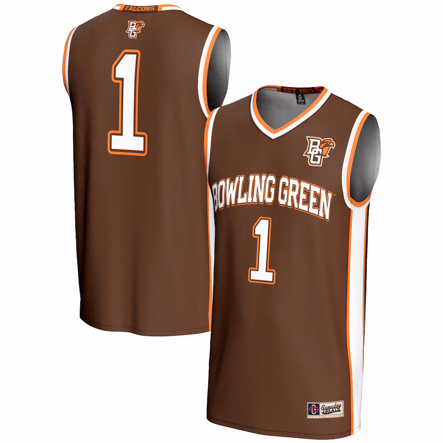 Male GameDay Greats #1  Brown Bowling Green St. Falcons  Lightweight Basketball Jersey - Ujersey