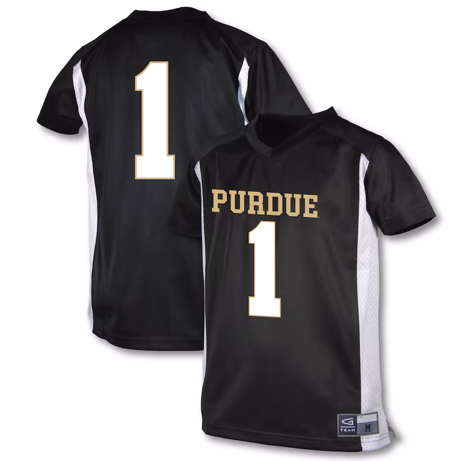 Youth Garb #1 Black Purdue Boilermakers Football Jersey - Ujersey