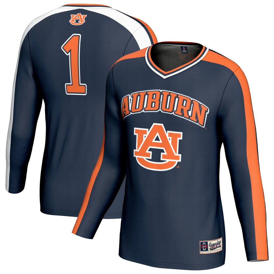 Unisex GameDay Greats #1 Navy Auburn Tigers Lightweight Volleyball Fashion Jersey - Ujersey