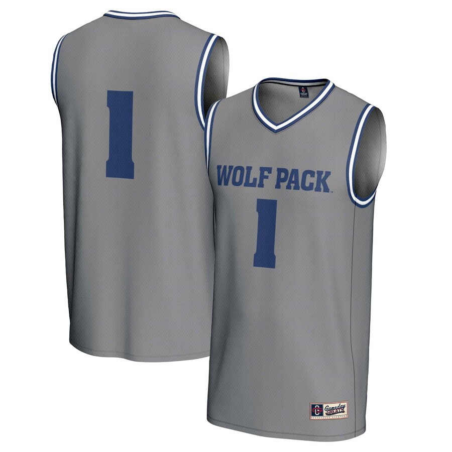 Youth GameDay Greats #1 Gray Nevada Wolf Pack  Lightweight Basketball Fashion Jersey - Ujersey