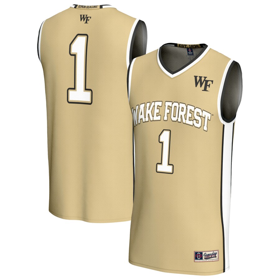 Unisex GameDay Greats #1 Gold Wake Forest Demon Deacons Lightweight Basketball Fashion Jersey - Ujersey