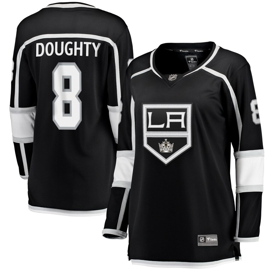 Women's Los Angeles Kings Drew Doughty Fanatics Branded Black Home Breakaway Player Jersey - Ujersey