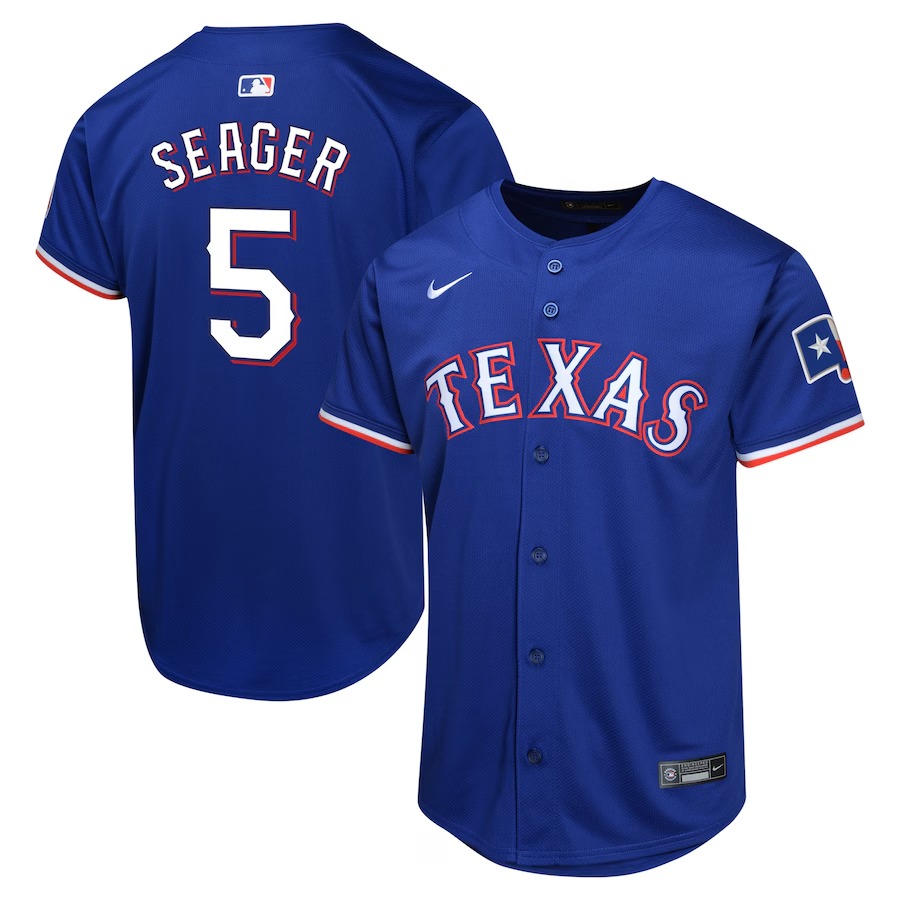 Youth Texas Rangers Corey Seager Nike Royal Alternate Limited Player Jersey - Ujersey
