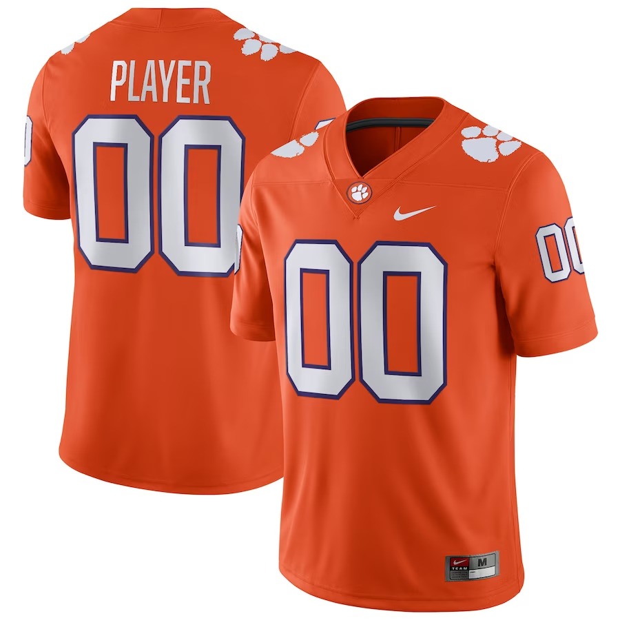 Clemson Tigers Nike Pick-A-Player NIL Replica Football Jersey - Orange - Ujersey