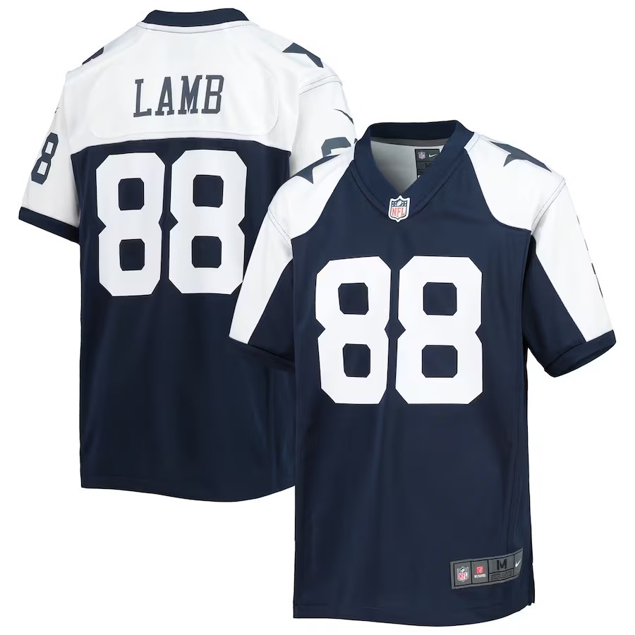 Youth Dallas Cowboys CeeDee Lamb Nike Navy Alternate Team Game Jersey - Ujersey