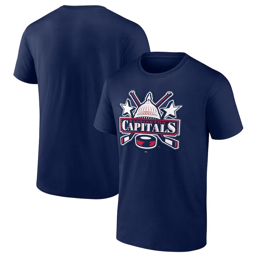 Men's Washington Capitals Navy Special Edition Secondary Logo T-Shirt - Ujersey