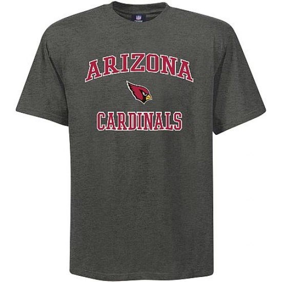 Arizona Cardinals Big & Tall Heart & Soul NFL T-Shirt Grey - Ujersey