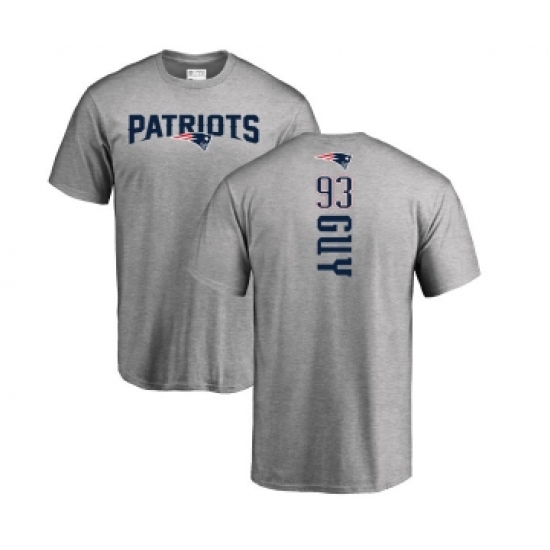 Football New England Patriots #93 Lawrence Guy Ash Backer T-Shirt - Ujersey