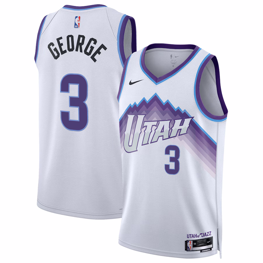 Unisex Utah Jazz Keyonte George Nike White Swingman Jersey - Association Edition - Ujersey