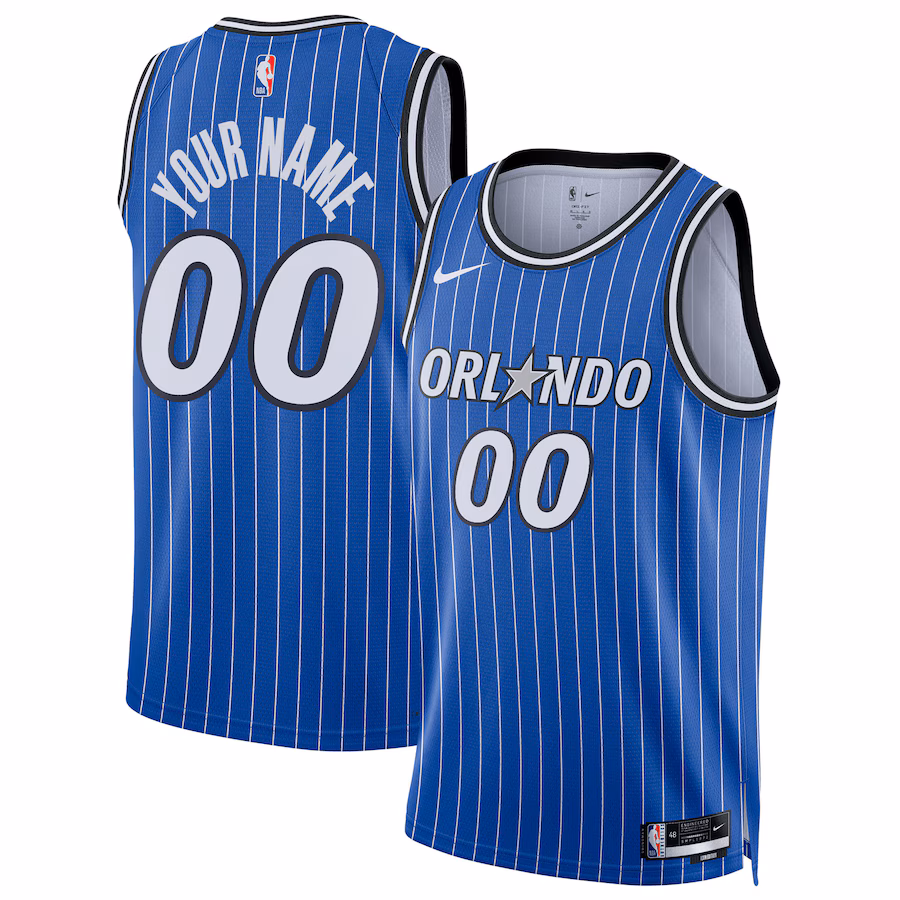 Unisex Orlando Magic Nike Blue Swingman Custom Jersey - Icon Edition - Ujersey