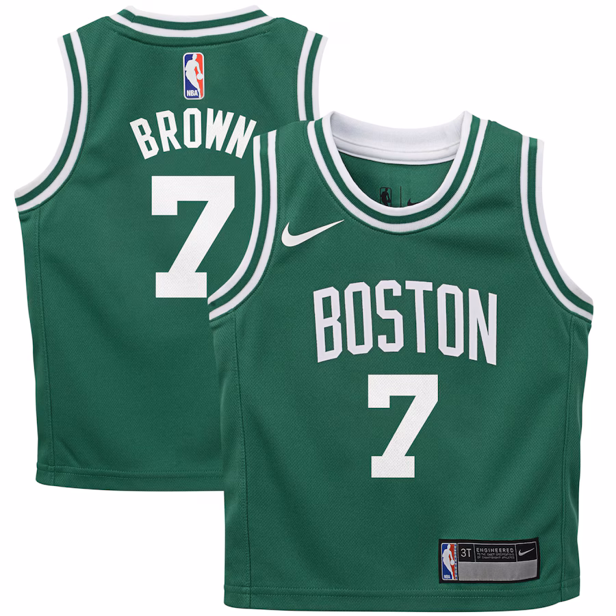 Toddler Boston Celtics Jaylen Brown Nike Kelly Green Swingman Player Jersey - Icon Edition - Ujersey