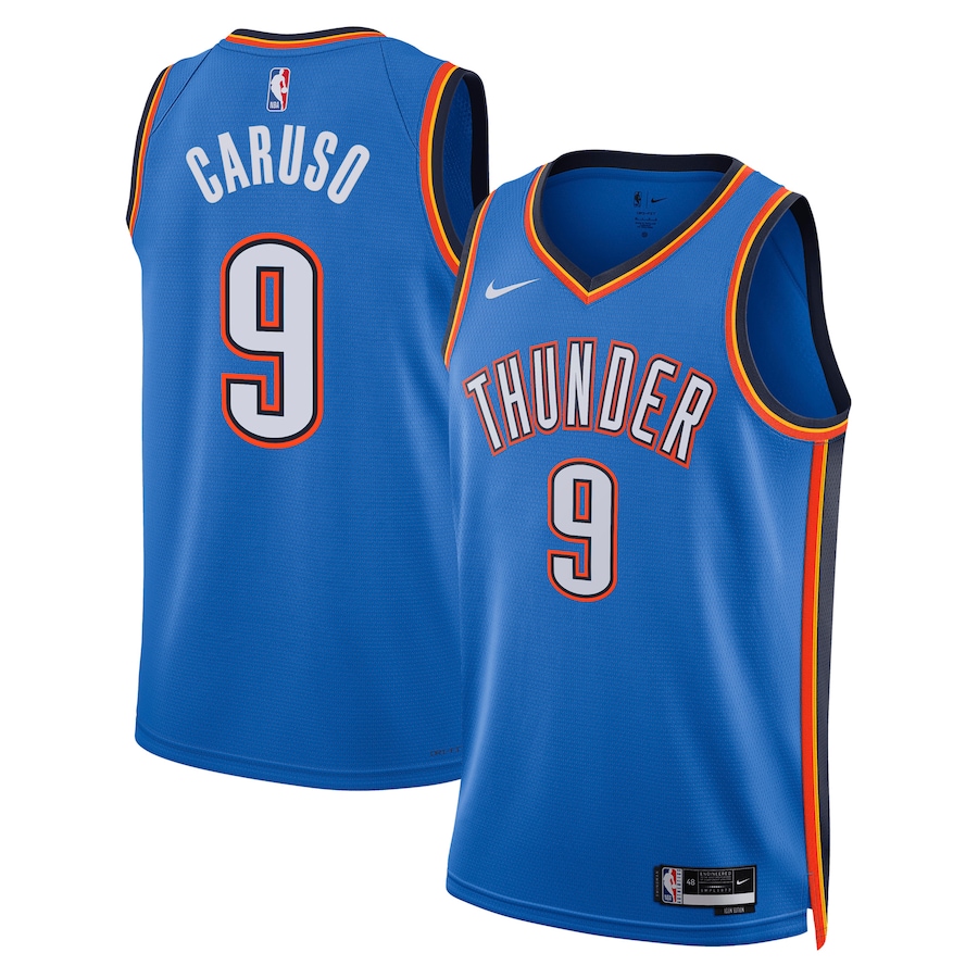 Unisex Oklahoma City Thunder Alex Caruso Nike Blue Swingman Jersey - Icon Edition - Ujersey