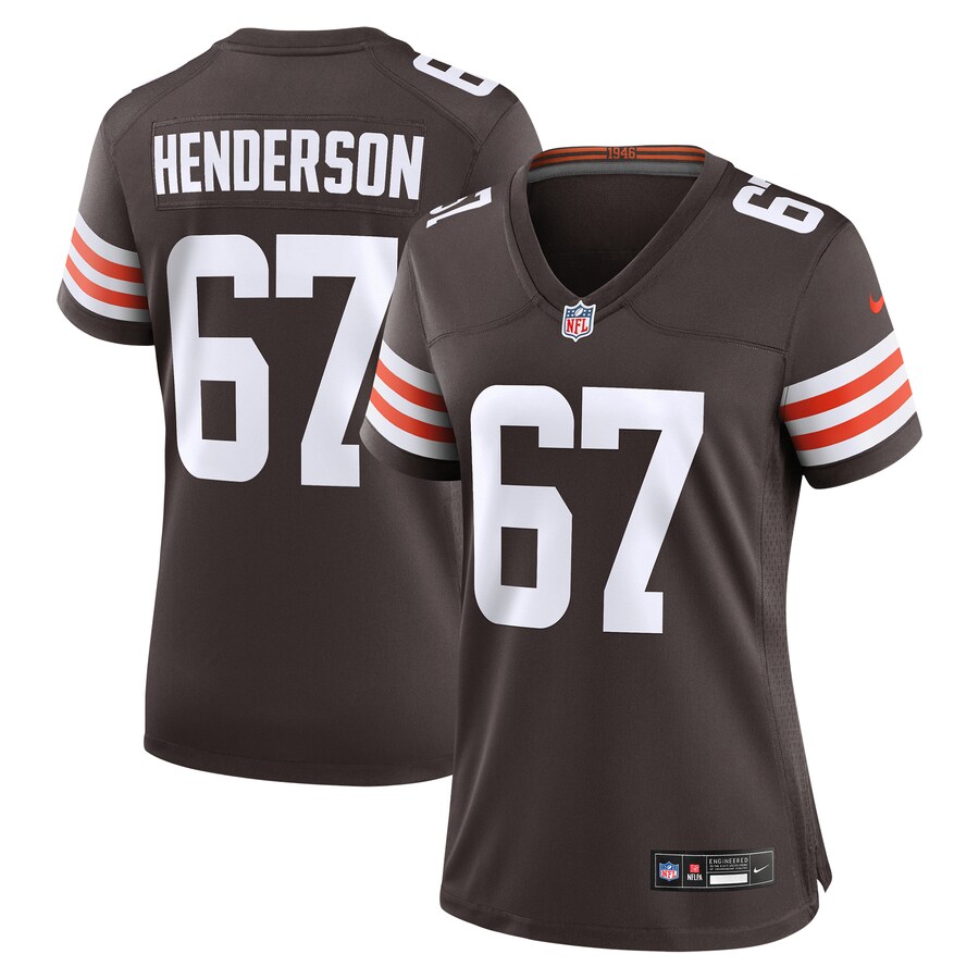 Women's Cleveland Browns LaDarius Henderson Nike Brown Team Game Jersey - Ujersey