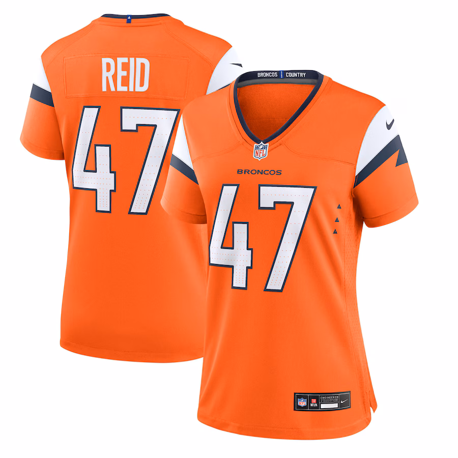 Women's Denver Broncos Karene Reid Nike Orange Team Game Jersey - Ujersey