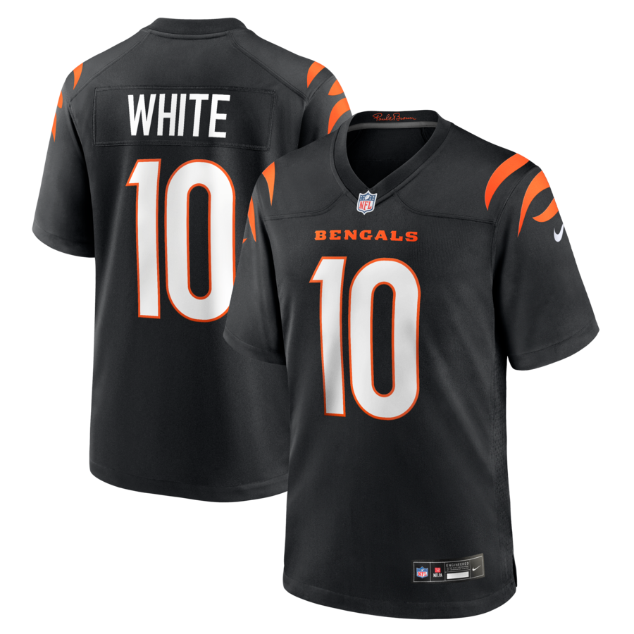 Men's Cincinnati Bengals Mike White Nike Black Team Game Jersey - Ujersey