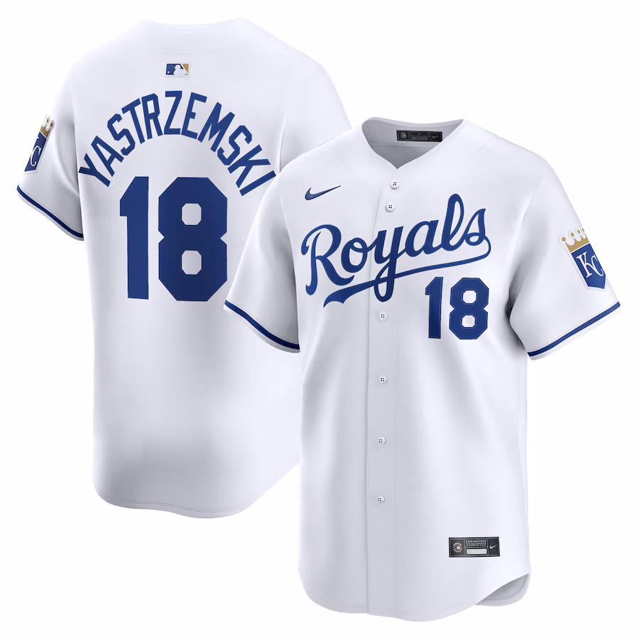 Men's Kansas City Royals Mike Yastrzemski Nike White Home Limited Player Jersey - Ujersey