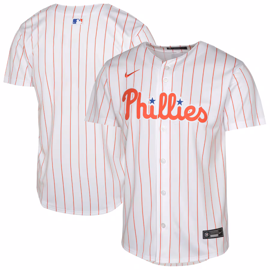Youth Philadelphia Phillies Nike White Home Limited Baseball Jersey - Ujersey