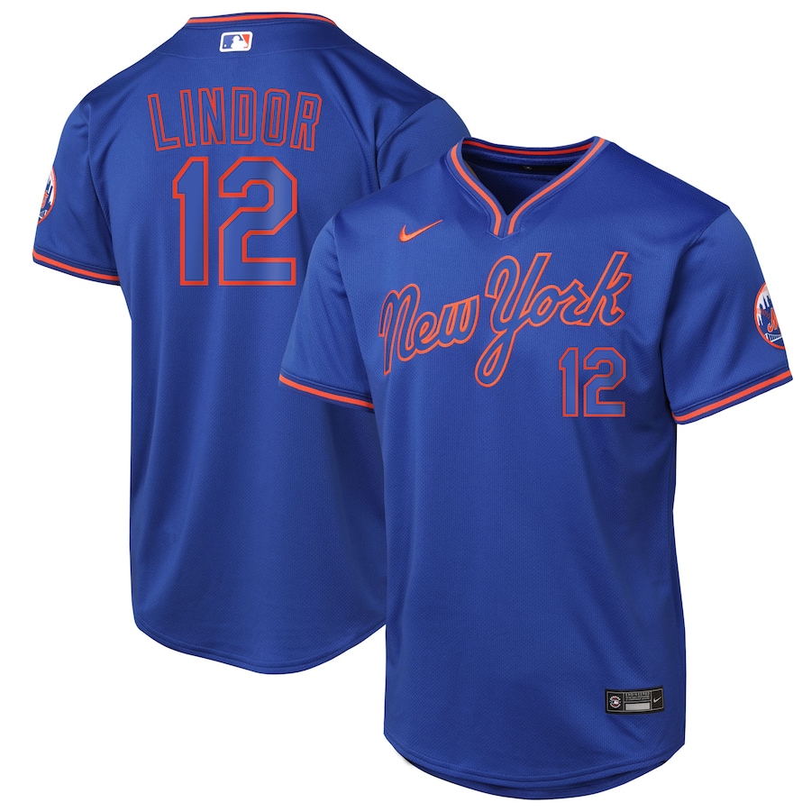 Youth New York Mets Francisco Lindor Nike Royal Alternate Limited Player Jersey - Ujersey