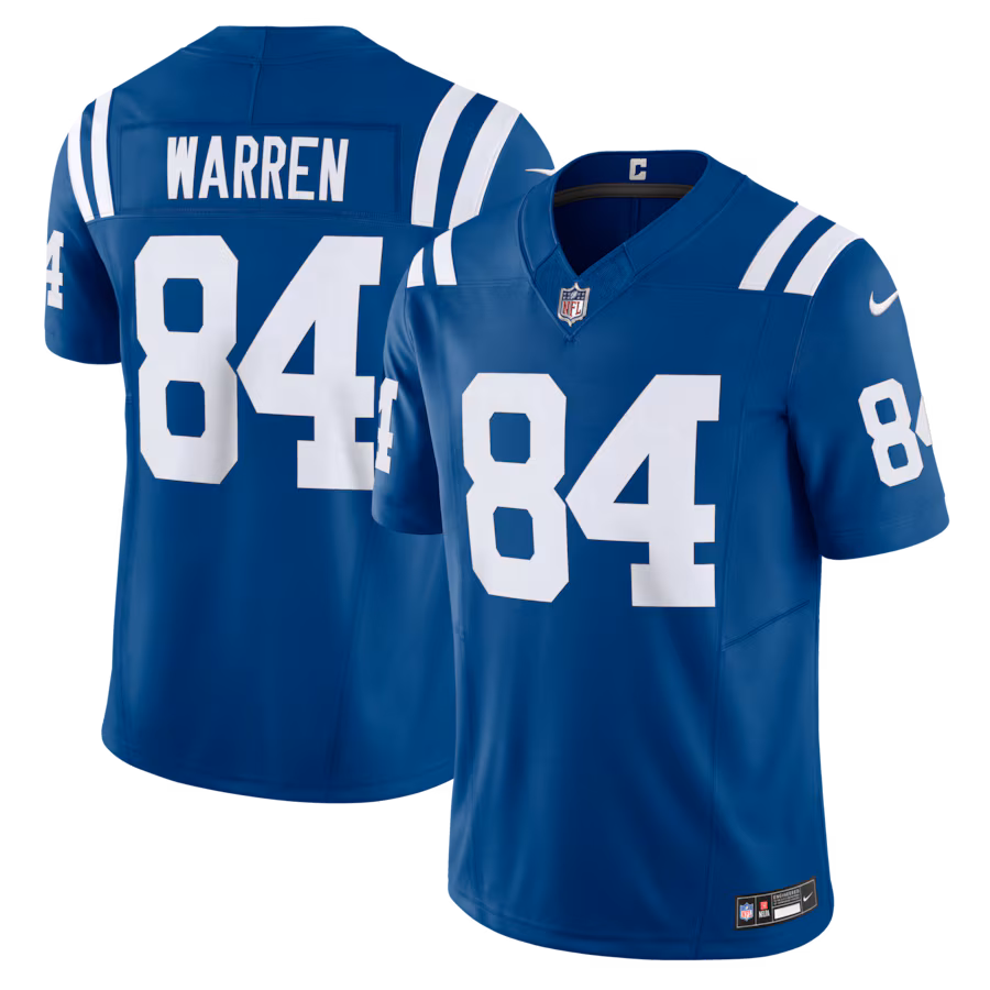 Men's Indianapolis Colts Tyler Warren Nike Royal Team Vapor F.U.S.E. Limited Jersey - Ujersey