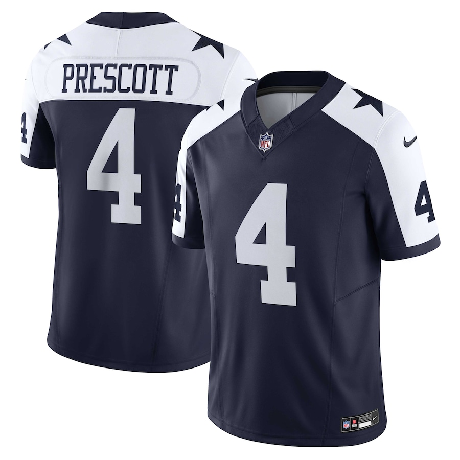 Men's Dallas Cowboys Dak Prescott Nike Navy Vapor F.U.S.E. Limited Jersey - U-jersey