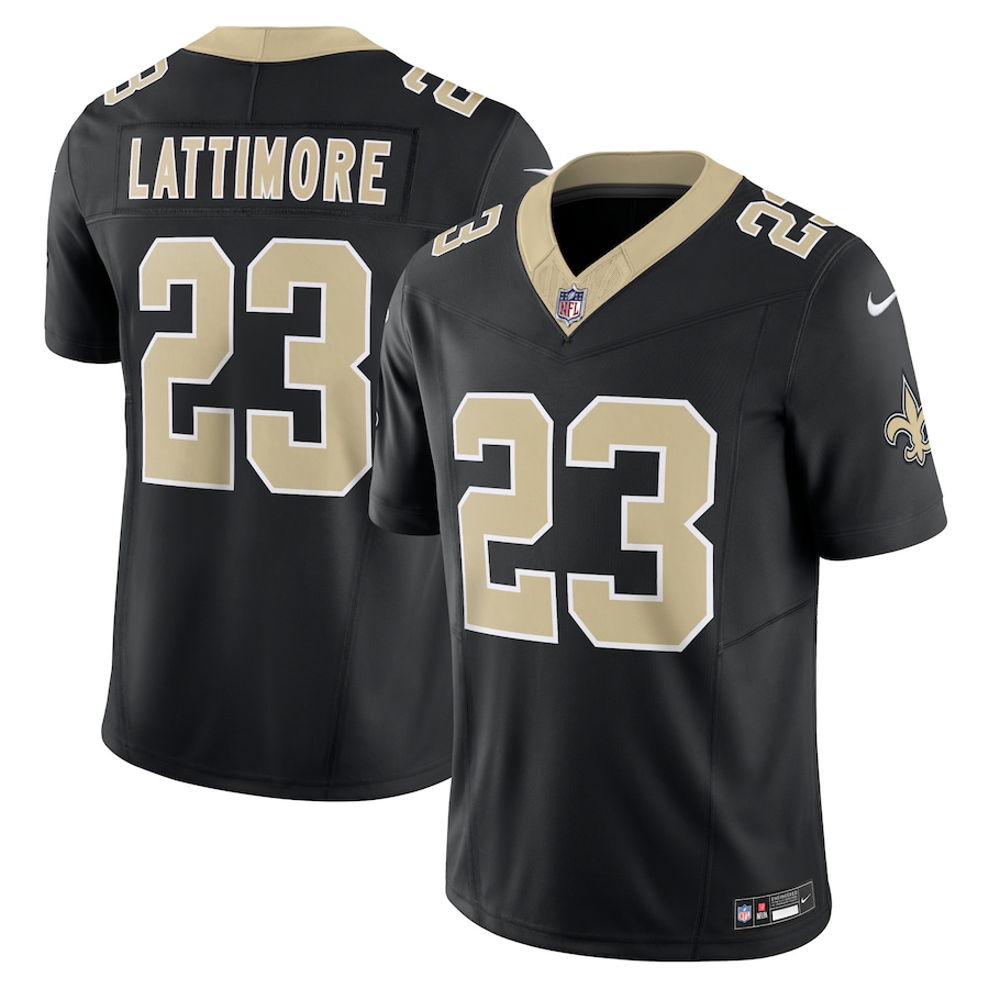 Men's New Orleans Saints Marshon Lattimore Nike Black Vapor F.U.S.E. Limited Jersey - U-jersey