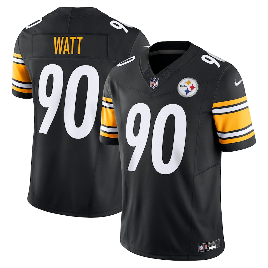 Men's Pittsburgh Steelers T.J. Watt Nike Black Vapor F.U.S.E. Limited Jersey - U-jersey