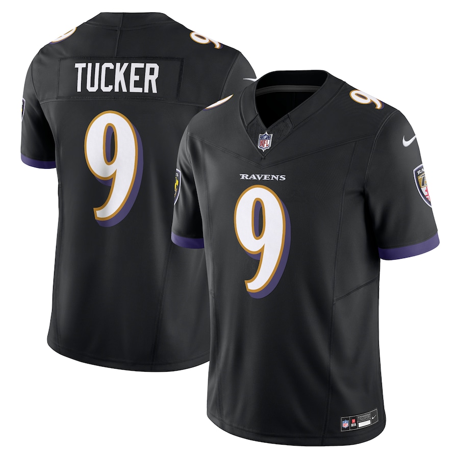 Men's Baltimore Ravens Justin Tucker Nike Black Vapor F.U.S.E. Limited Jersey - U-jersey