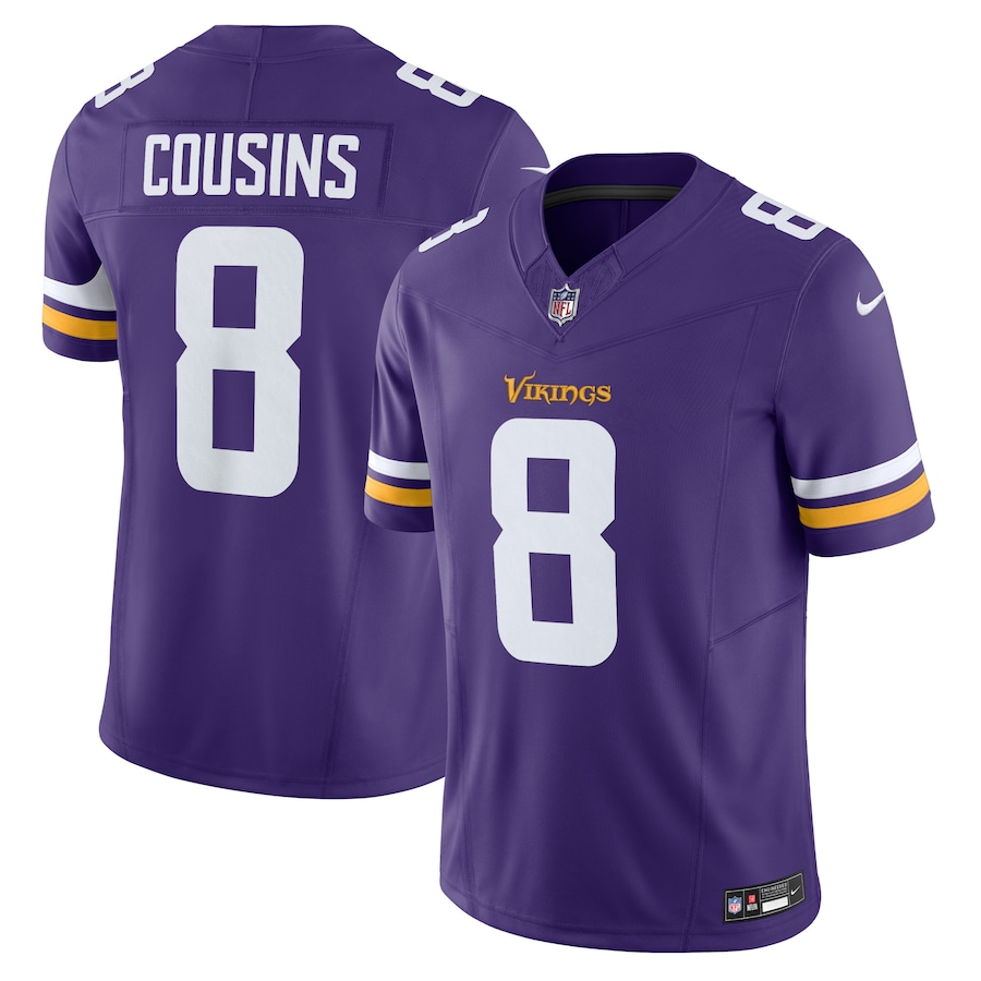 Men's Minnesota Vikings Kirk Cousins Nike Purple Vapor F.U.S.E. Limited Jersey - U-jersey