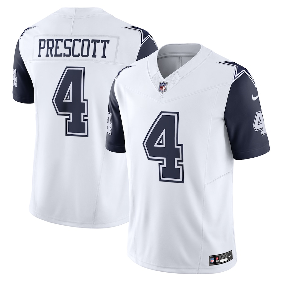 Men's Dallas Cowboys Dak Prescott Nike White Vapor F.U.S.E. Limited Jersey - U-jersey
