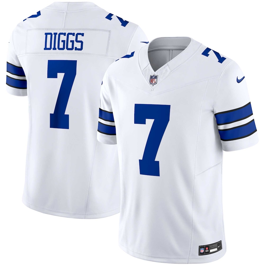 Men's Dallas Cowboys Trevon Diggs Nike White Vapor F.U.S.E. Limited Jersey - U-jersey