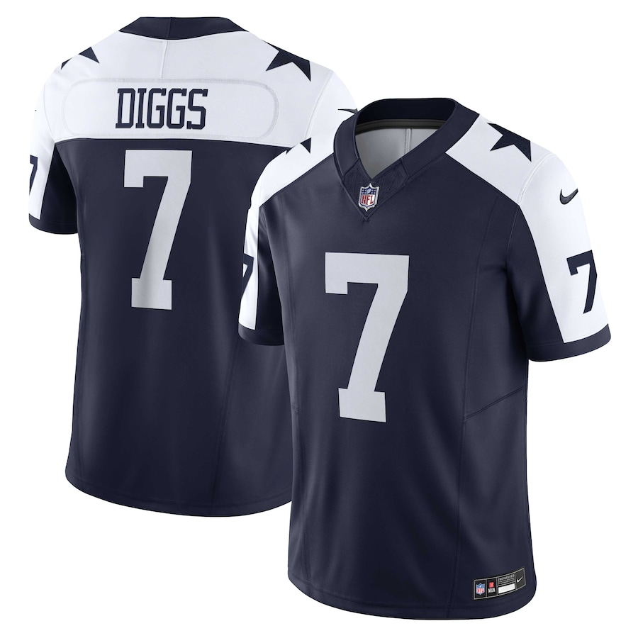 Men's Dallas Cowboys Trevon Diggs Nike Navy Vapor F.U.S.E. Limited Jersey - U-jersey
