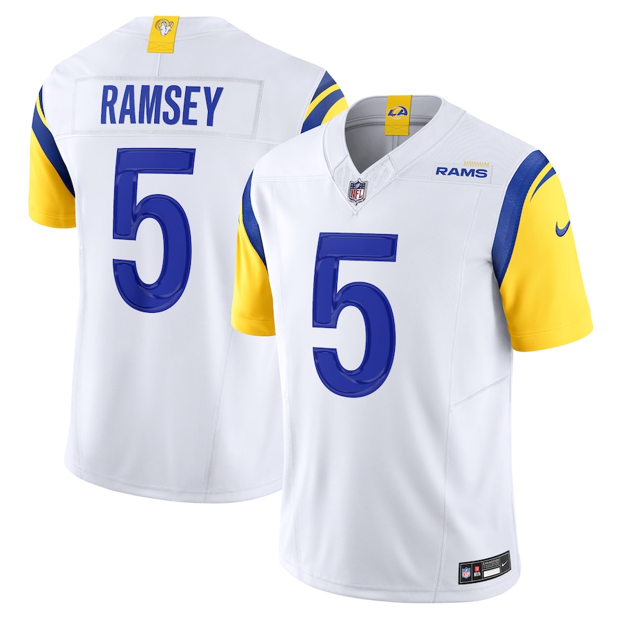 Men's Los Angeles Rams Jalen Ramsey Nike White Vapor F.U.S.E. Limited Jersey - U-jersey
