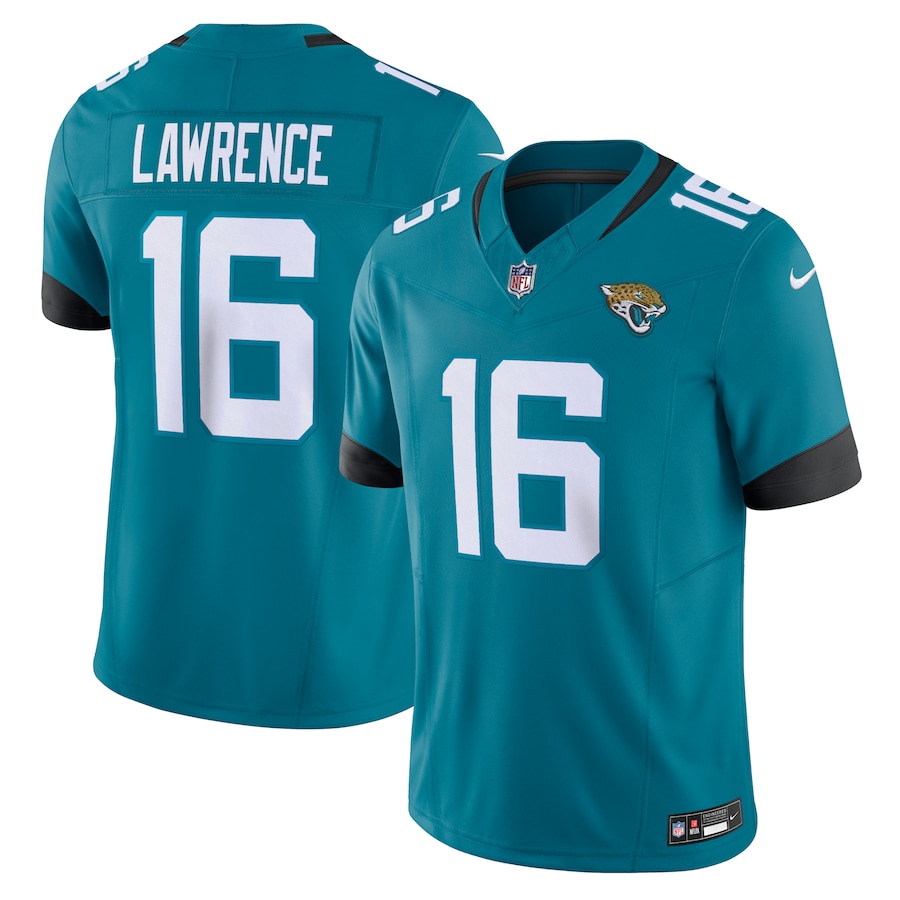 Men's Jacksonville Jaguars Trevor Lawrence Nike Teal Vapor F.U.S.E. Limited Jersey - U-jersey
