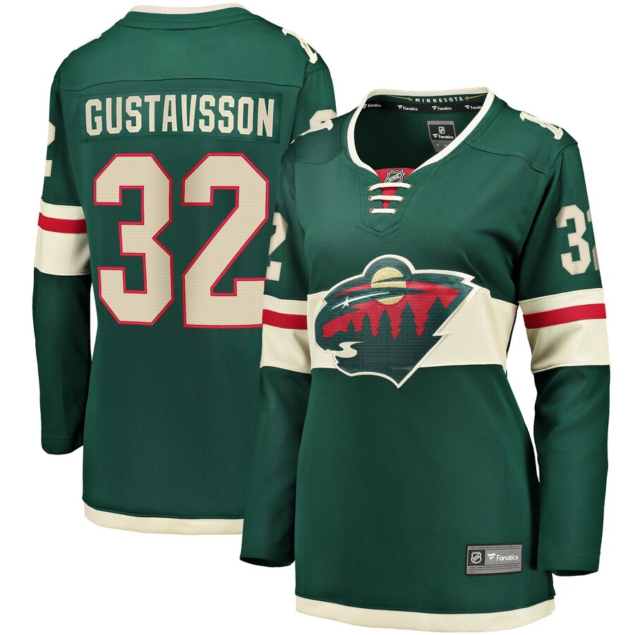 Women's Minnesota Wild Filip Gustavsson Fanatics Branded Green Home Breakaway Player Jersey - U-jersey