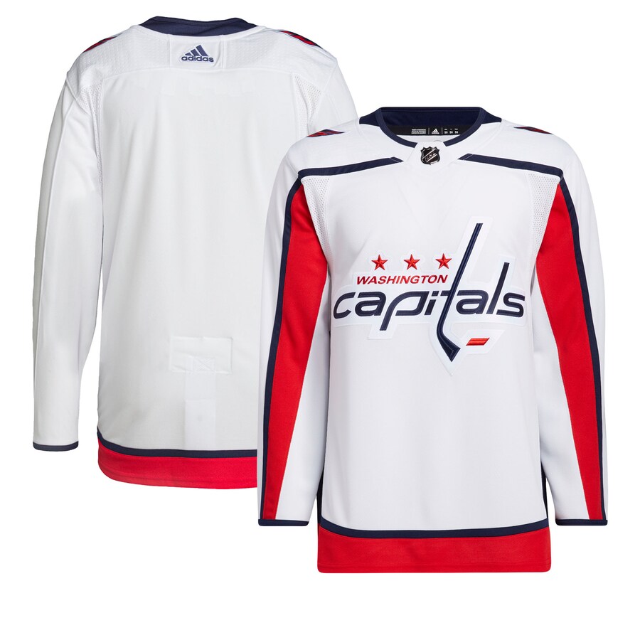 Men's Washington Capitals adidas White Away Primegreen Authentic Pro Jersey - U-jersey