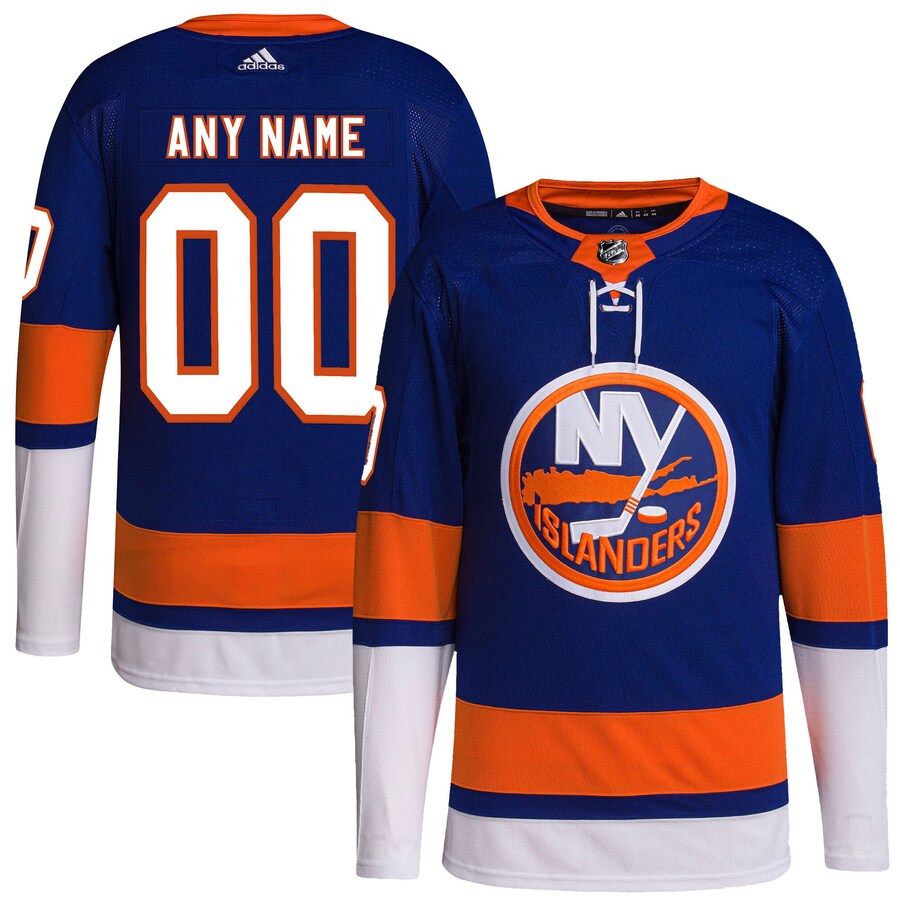 Men's New York Islanders adidas Royal Home Primegreen Authentic Pro Custom Jersey - U-jersey