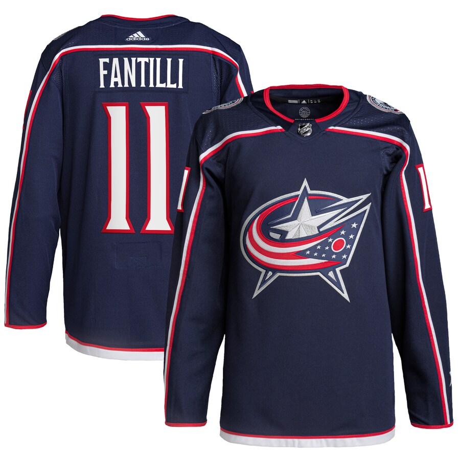 Men's Columbus Blue Jackets Adam Fantilli adidas Navy Home Primegreen Authentic Pro Player Jersey - U-jersey