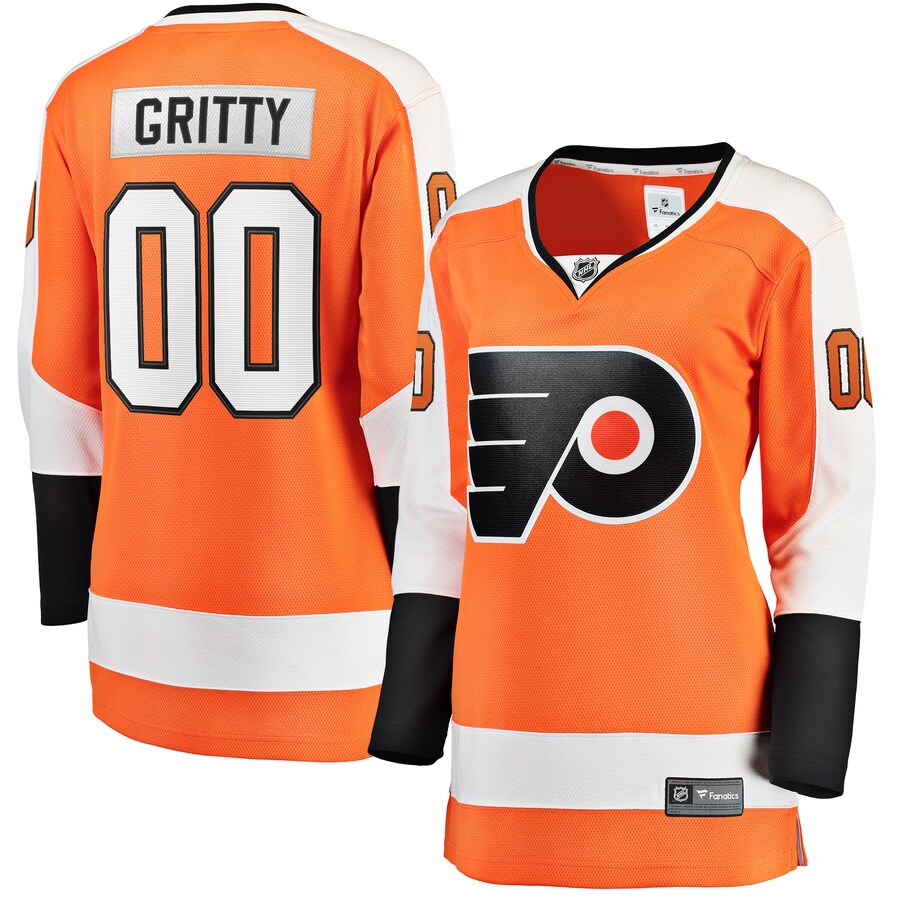Women's Philadelphia Flyers Gritty Fanatics Branded Orange Breakaway Player Jersey - U-jersey
