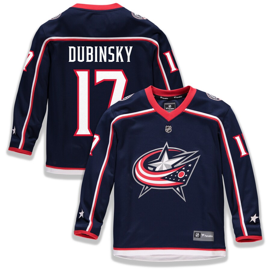 Youth Columbus Blue Jackets Brandon Dubinsky Fanatics Branded Navy Home Replica Player Jersey - U-jersey